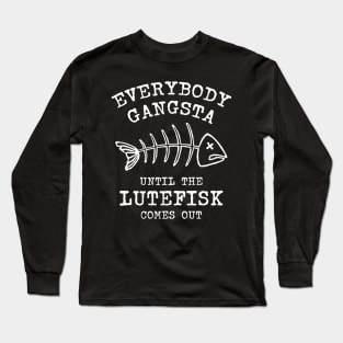 Funny Lutefisk Traditional Norwegian Food Long Sleeve T-Shirt
